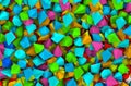 Colorful diamonds in tight space Royalty Free Stock Photo