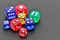 Colorful dice