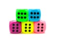 Colorful dice