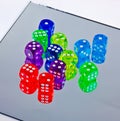 Colorful dice