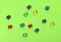 Colorful dice