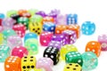 Colorful Dice Set Royalty Free Stock Photo