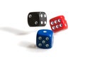 Colorful dices Royalty Free Stock Photo