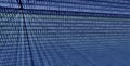 Colorful digital binary data digits and streaming binary code background with light beams Royalty Free Stock Photo