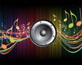 Colorful digital sound wave Royalty Free Stock Photo