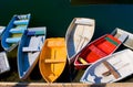 Colorful Dinghies Royalty Free Stock Photo