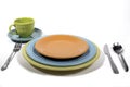 Colorful Dinner Place setting Royalty Free Stock Photo