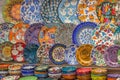Dishes at Grand Bazaar in Istanbul