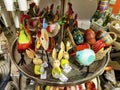 Colorful display in a shop for decorations, knick-knacks and housewares Royalty Free Stock Photo