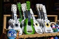 Colorful Mexican vihuela guitar display Royalty Free Stock Photo