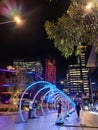Colorful display at Yagan square, Perth, Australia. Royalty Free Stock Photo