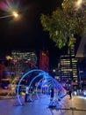 Colorful display at Yagan square, Perth, Australia. Royalty Free Stock Photo