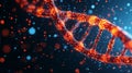 Colorful DNA Helix Visualized with Advanced Technology