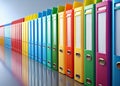 Colorful Document Folders A Visual Guide to Efficient Office Organization and Document Management