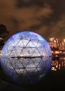 Colorful dome at night