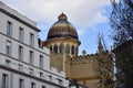 Colorful dome over the Parish of Santa Teresa and San Jose in Madrid, Spain