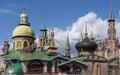 Colorful domes of Temple of All Religions Royalty Free Stock Photo