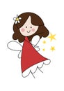 Cute little fairy girl