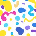 Colorful Doodles With Small Breakouts Vector Background Style Royalty Free Stock Photo