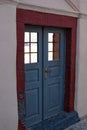 Colorful doors of Greece Royalty Free Stock Photo