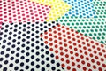 Colorful dot craft paper