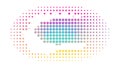 Colorful Dot Matrix World Map Abstract, vector design Generative AI Royalty Free Stock Photo