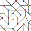 colorful dots network connections pattern