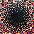 Colorful dotted abstract background