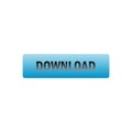 Colorful download button isolated on a white