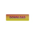 Colorful download button isolated on a white