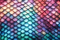 Colorful dragon scale background