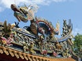 Colorful dragon statue Royalty Free Stock Photo