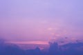 Colorful dramatic sky with cloud at sunset