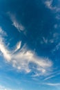 colorful dramatic sky with cloud at sunset