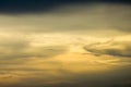 Colorful dramatic sky with cloud at sunset Royalty Free Stock Photo