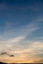 Colorful dramatic sky with cloud at sunset.Sky with sun background