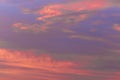 Colorful dramatic sky at sunset with pasted clouds Royalty Free Stock Photo