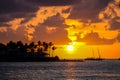 Colorful sunset in Key West. Miami, Florida Royalty Free Stock Photo