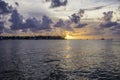 Colorful sunset in Key West. Miami, Florida Royalty Free Stock Photo