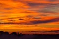 Colorful dramatic sunset Royalty Free Stock Photo