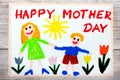 drawing - Mother`s Day card