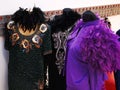 Colorful dresses in the props room