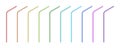 Colorful drinking straw 3D Royalty Free Stock Photo