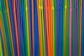 Colorful drinking straws, cocktail tubes, close-up, background . Royalty Free Stock Photo