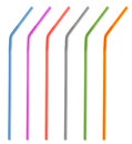 Colorful drinking straws