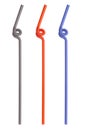 Colorful drinking straws