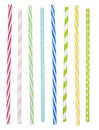 Colorful drinking straws