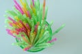 Colorful drinking straws, on light background Royalty Free Stock Photo