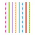 Colorful drinking straws