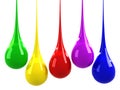 Colorful drops Royalty Free Stock Photo